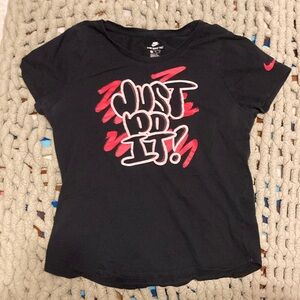 Nike black and pink Just Do It t-shirt